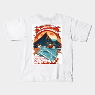 Don't Let Our Future Melt Away Kids T-Shirt